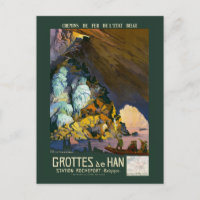 Poster vintage Grottes de Han 1922