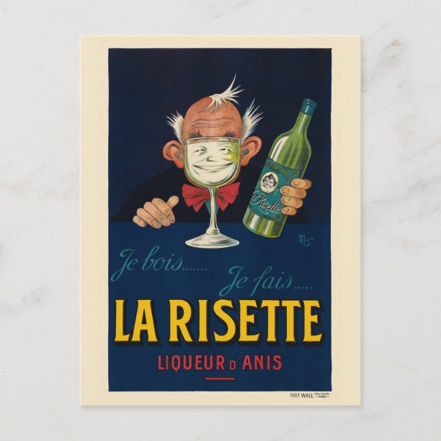 Cartão Postal Poster vintage La Risette França 1926 (Frente)
