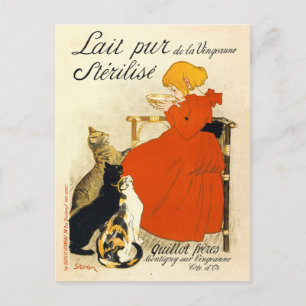 Cartão Postal Poster vintage Lait pur de la Vingeanne stérilis
