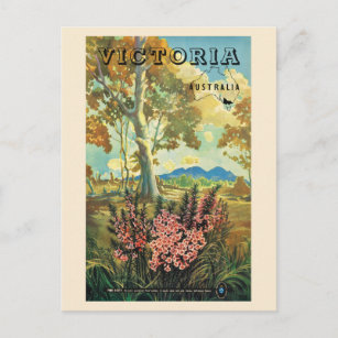 Cartão Postal Poster vintage Victoria Austrália 1944