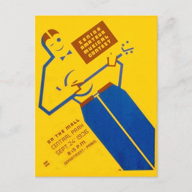 Cartão postal Poster WPA (Frente)