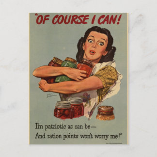 Cartão Postal Poster WW2: claro que posso!
