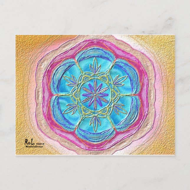 Cartão Postal Postkarte 20 "O Fluxo de Espíritos" (Frente)