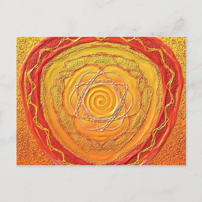 Cartão Postal Postkarte 27 "Espiral Goldene" (Frente)