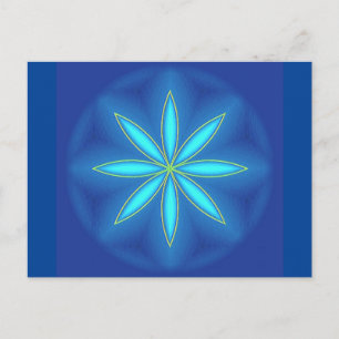 Cartão Postal Postkarte "Blue Love"