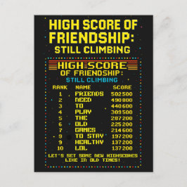 Cartão Postal Postkarte „Friendship Highscore“
