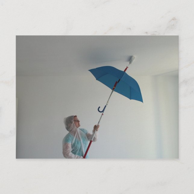 Cartão Postal Postkarte - Frisch gestrichen (Frente)