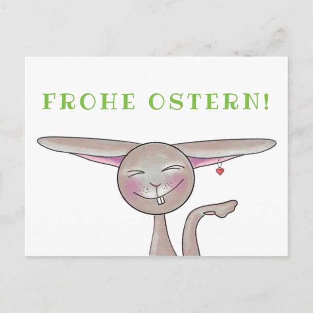 Cartão Postal Postkarte Frohe Ostern (Frente)