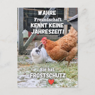 Cartão Postal Postkarte „Frostschutz im Herzen“