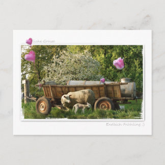 Cartão Postal Postkarte: Frühling