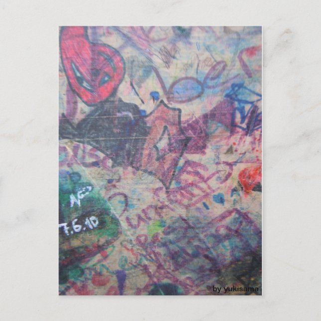 Cartão Postal Postkarte - Grafitti (Frente)