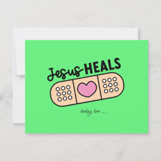 Cartão Postal Postkarte Jesus heilt auch heute - Jesus heals ...