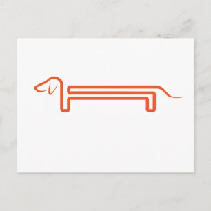 Cartão Postal Postkarte mit Dackel