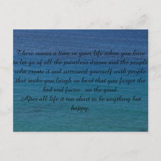 Cartão Postal Postkarte mit Spruch