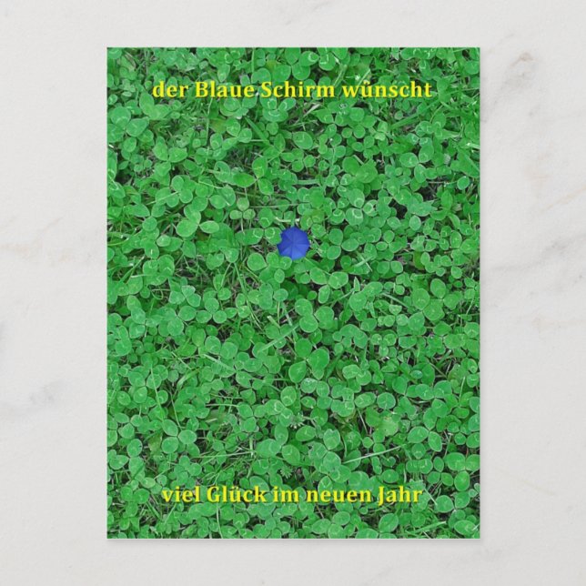 Cartão Postal Postkarte - Neujahr (Frente)