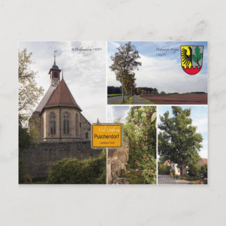Cartão Postal Postkarte Puschendorf Sehenwürdigkeiiten
