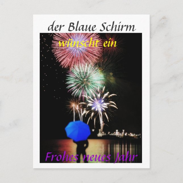 Cartão Postal Postkarte - Silvester (Frente)