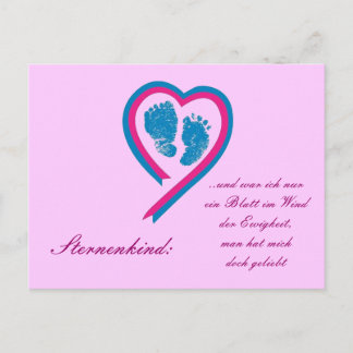 Cartão Postal Postkarte Sternenkind