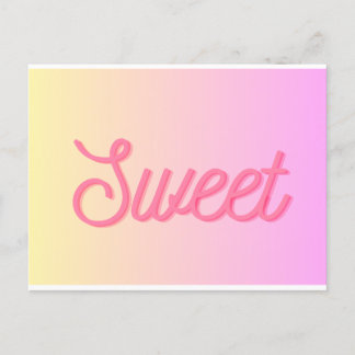 Cartão Postal Postkarte - "Sweet"