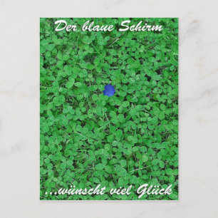 Cartão Postal Postkarte - Viel Glück