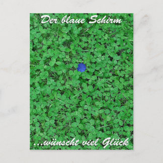 Cartão Postal Postkarte - Viel Glück