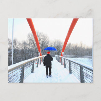 Cartão Postal Postkarte - Winterspaziergang