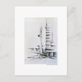 Cartão Postal Postkarte Zeichnung Bleistift Hannover