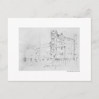 Cartão Postal Postkarte Zeichnung Bleistift Hannover