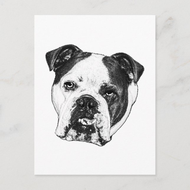 Cartão Postal Posto Bulldog de Cheque Rápido (Frente)