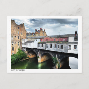 Cartão Postal Posto da Cidade de Bath, Reino Unido