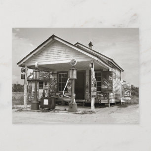 Cartão Postal Posto de Combustível Rural, 1939