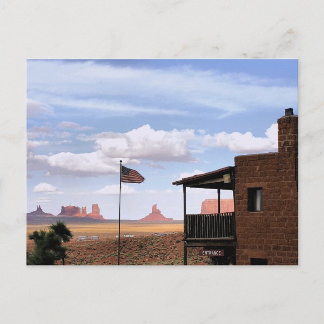 Cartão Postal Posto de Comércio de Coleções, Monument Valley, UT (Frente)