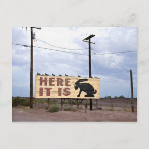 Cartão Postal Posto de Comércio de Jackrabbit Rota 66