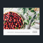 Cartão Postal Posto de novo Marketing com marca de evento do Mod<br><div class="desc">Cartão-postal do novo Marketing com marca de evento do restaurante moderno. Perfeito para lembrar convidados de festas de Natal, festas de Natal, festas de escritório e muito mais.</div>