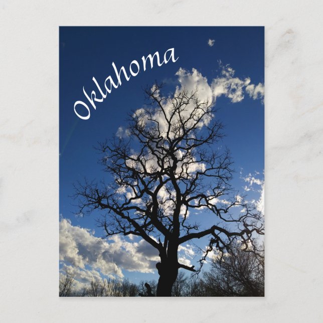 Cartão Postal Posto de Oklahoma Blue Skies 3 (Frente)