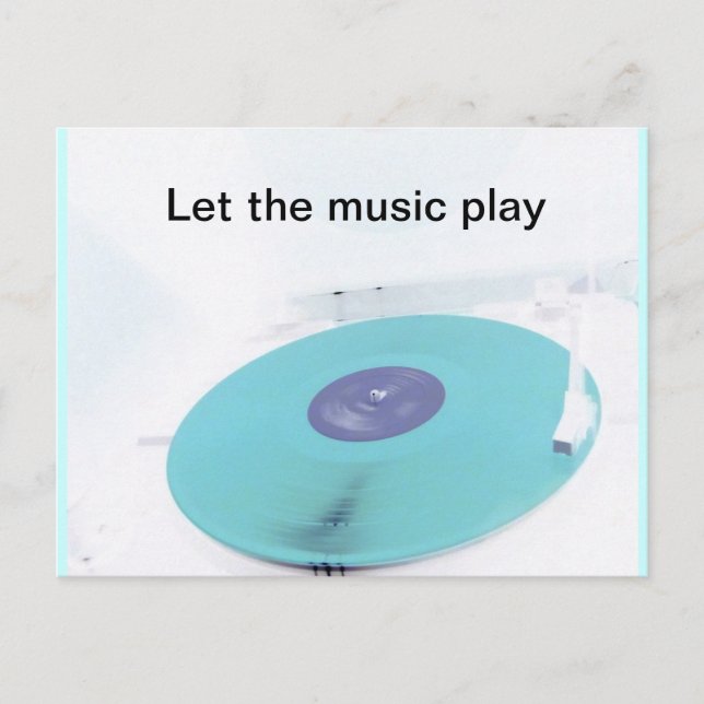 Cartão Postal Posto de vinilo (Frente)