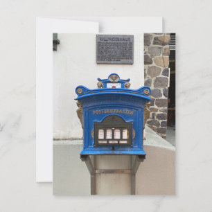 Cartão Postal Posto Deutsche (Posta alemã) - Azul