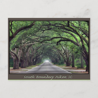 Cartão Postal Posto do Aiken SC South Boundary