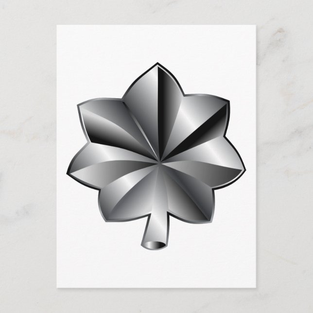 Cartão Postal posto militar dos EUA - Tenente-Coronel (Frente)