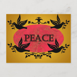 Cartão Postal Posto Peace Birds