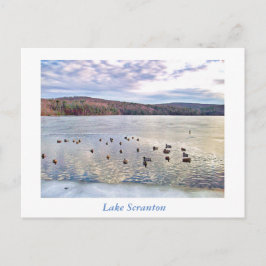 Cartão Postal Posto Scranton PA-Lake Scranton - Patos