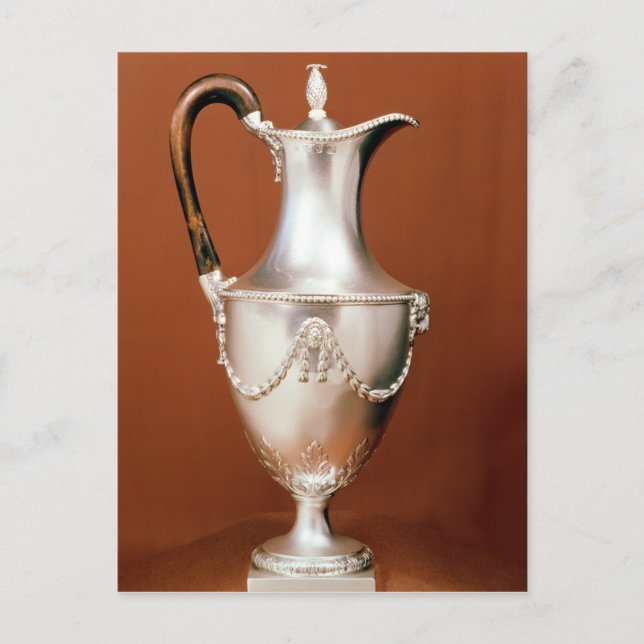 Cartão Postal Pote de chocolate, com design de repou (Frente)