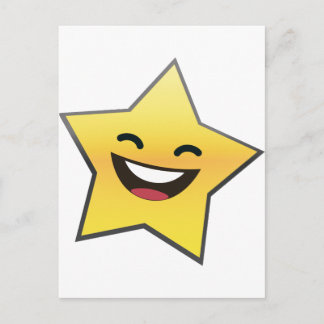Cartão Postal Potência em estrela sorridente e sorridente