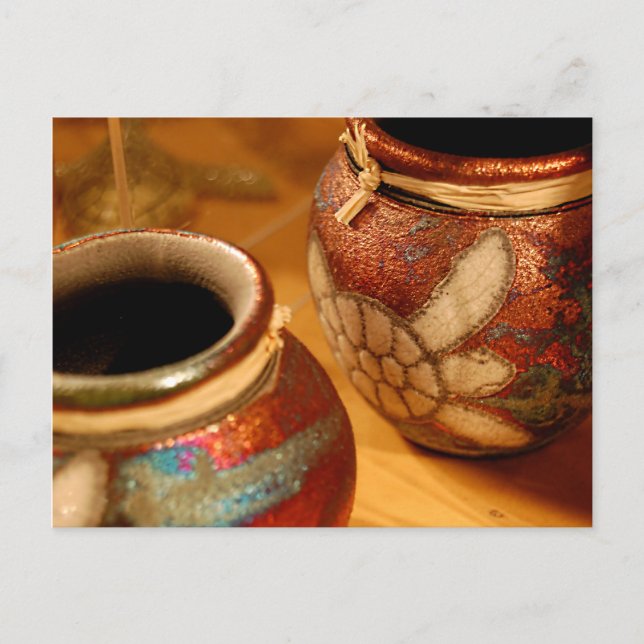 Cartão postal "Potes de tartaruga" (Frente)