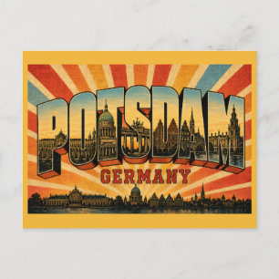 Cartão Postal Potsdam Alemanha Sanssouci