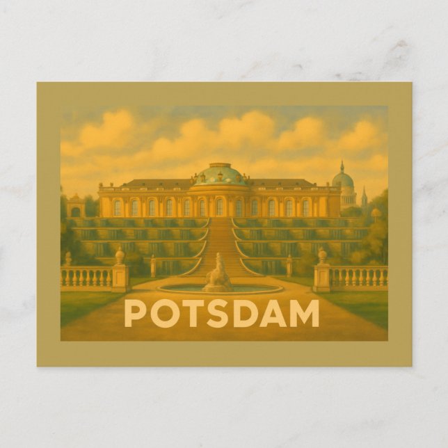 Cartão Postal Potsdam Germany City Art (Frente)