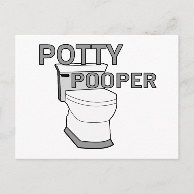 Cartão Postal Potty Pooper (Frente)