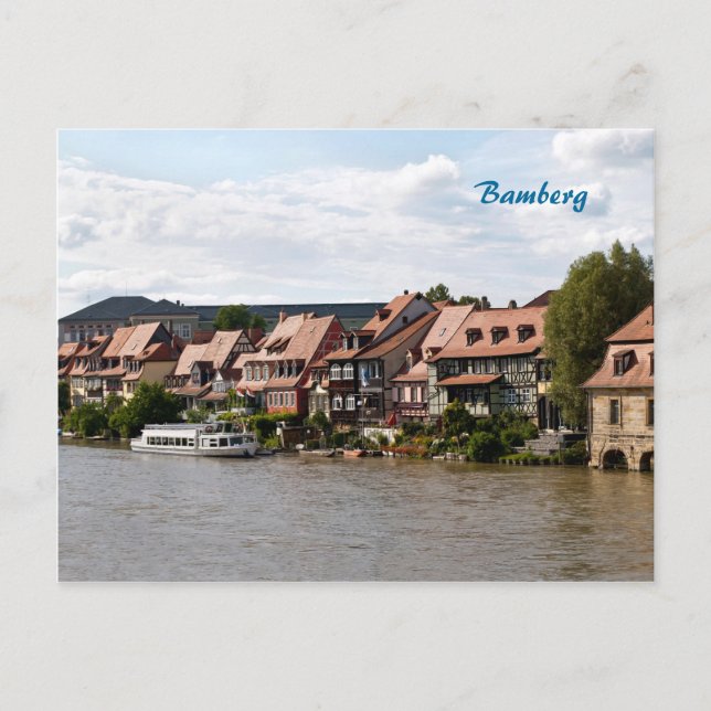 Cartão Postal Pouca Veneza em Bamberga (Frente)