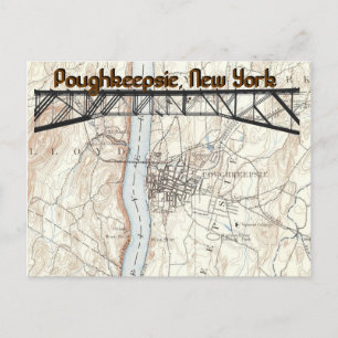 Cartão Postal Poughkeepsie, Cartão-postal do Mapa Histórico de N