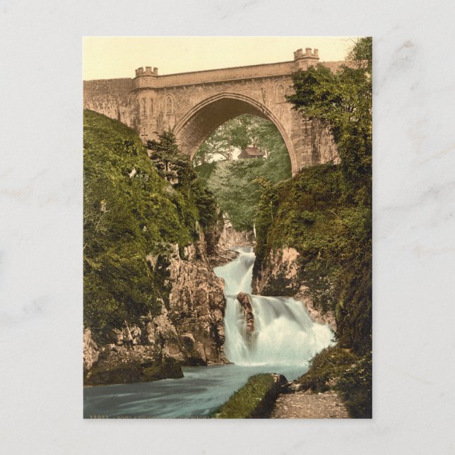 Cartão Postal Poulaphouca Falls, County Wicklow (Frente)